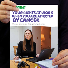 Your rights at work when you are affected by cancer