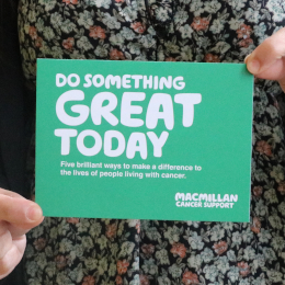 Do something great today leaflet