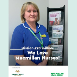 Greene King We Love Macmillan Nurses Fundraising Campaign 2024