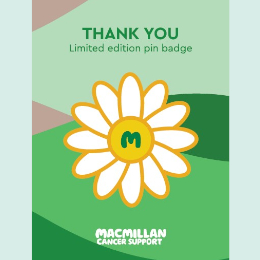 Daisy pin badge